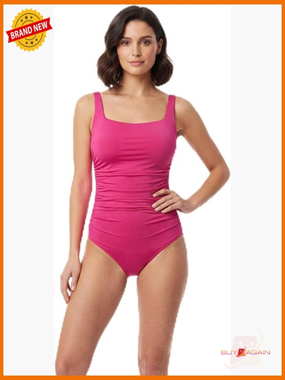 UPF 50+ One Piece Swimsuit with Built-in Bra Quick Dry